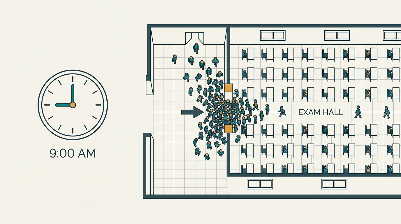 The First Fifteen Minutes: What It Takes to Make Exam Day Boring